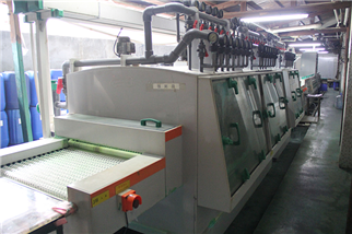 Etching stripping line