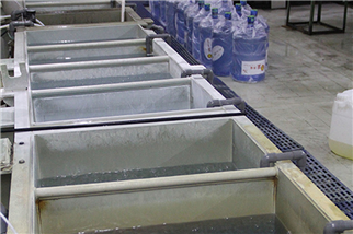 Chemical gold plating line